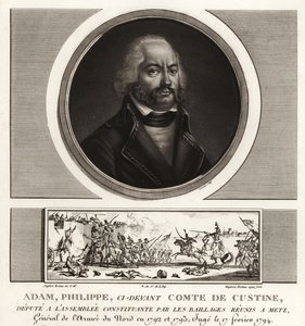 Adam Philippe, Graaf de Custine, Franse revolutionaire generaal, geëxecuteerd voor verraad 1793 door Unbekannt