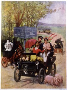 Reclame de Wilhio voor de auto