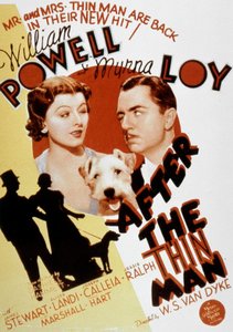 Affiche van de film De dunne man (The Thin Man) van W.S. Van Dyke 1934 door Unbekannt