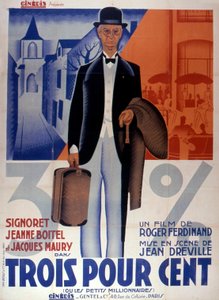 Affiche van de film Trois pour cent van Jean Dréville 1933