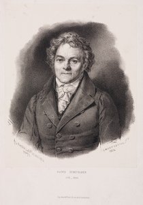 Alois Senefelder, Duitse uitvinder van lithografie, begin 19e eeuw door Unbekannt