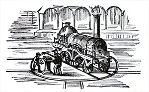 Een draaischijf voor locomotieven door Unbekannt