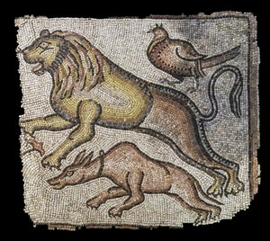 Dieren. Oostelijke Middellandse Zee, laat 5e-6e eeuw. Marmer en kalksteen kubussen. Musee du Louvre