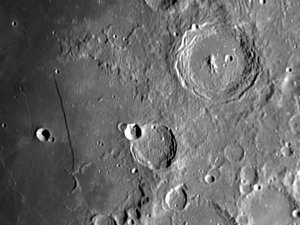 Arzachel en Rupus Recta kraters
