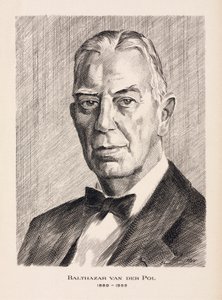Balthazar van der Pol, Nederlandse elektrotechnicus, c 1930s door Unbekannt
