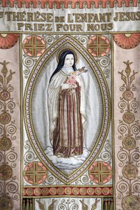 Banner: "St. Therese van het Kind Jezus, bid voor ons", Honfleur, Frankrijk door Unbekannt