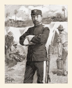 Brigadegeneraal Frederick Funston van de 20e Kansas Volunteers net na zijn promotie voor moed Frederick N. Funston