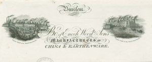 Burslem - Briefhoofd van Enoch Wood & Sons