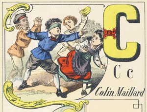 C: blindemannetje - Spelletjes Alfabet, c.1890