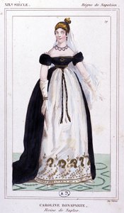 Caroline Bonaparte, ca. 1810 (gravure)