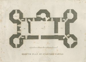 Kasteel Kerk - Stafford Kasteel: gravure, nd [19e eeuw]