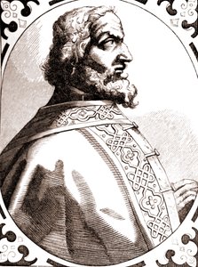 Karel de Grote na een 16e-eeuws beeld (gravure)