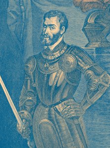 Karel V (1500-58) (gravure)