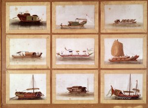 Chinese jonken van de Grote Zheng He (Zheng-He of Cheng Ho) (1371-1433) of Hajji Mahmud (Arabische naam) Chinese eunuch en zeevaarder