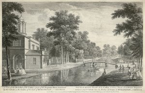 Chiswick House (gravure) door Unbekannter Künstler
