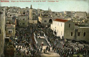 Eerste kerstdag in Bethlehem door Unbekannter Künstler