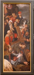Kerk (Sint-Maartenskerk). Interieur. Drieluik. De kruisiging
