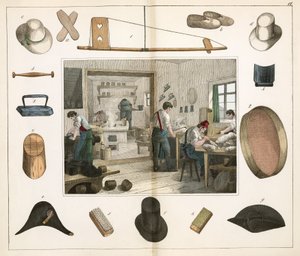 Kleding- en schoenenindustrie De hoedenmaker door Unbekannt
