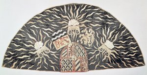 Koorkap van zwart fluweel met aangebrachte borduurwerk met de wapens van de Hertog van Bourgondië, Zuidelijke Nederlanden, ca. 1476 door Unbekannt