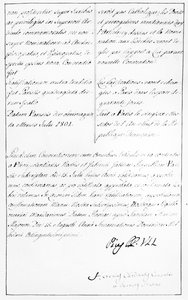 Kopie van het Concordaat tussen Napoleon en paus Pius VII met de handtekening van de paus