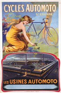 Fietsen Automoto St Etienne - De fabrieken van Automoto, ca. 1914 door Unbekannt