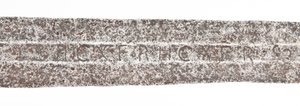 Detail, laatmiddeleeuws zwaard met vroegere Vikingblad en wapenschilden van de De Bohun familie door Unbekannt