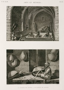 Fabricage, Overige Mattenmakers en mandenwevers, Egypte, ca. 1798 door Unbekannt