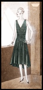 Mode: avondjurk in de lente van 1928