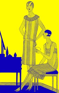 Mode: lingerie in de lente van 1928 door Unbekannter Künstler