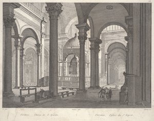 Florence: Kerk van de Heilige Geest (Firenze. Chiesa di S. Spirito) door Unbekannter Künstler