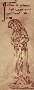 Franciscaner - naar tekening van Matthew Paris