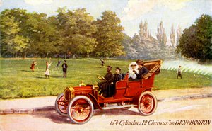 Franse advertentie voor De Dion-Bouton auto, c. 1904 door Unbekannter Künstler