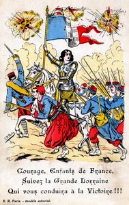 Franse ansichtkaart met Jeanne d