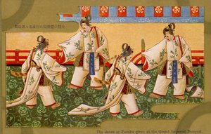 Fuzoku-dans, op het Grote Keizerlijke Banket, Japan door Unbekannter Künstler