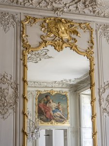 Spel van ijs en spiegels, reflectie van Aurore en Cephale door Unbekannt