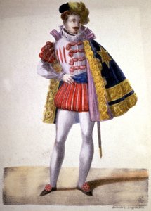 Garcia als Don Juan in Mozarts opera, ca. 1840-1850 (lithografie)