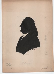 George Frideric Handel (1785-1759) (ca. 1850, silhouet)
