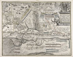 Schets van de glorieuze actie die plaatsvond in de Pultava regio van Oekraïne tussen het leger van de tsaristische Ma¨yl. Peter de Eerste Ke¨yser van Groot-Rusland en zijne Koninklijke Majesteit in Zweden Caroli XII op 27 juni-8 juli 1709 door Unbekannter Künstler