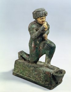 Hammurabi, koning van Babylon, biddend voor een heilige boom, ca. 1750 voor Christus door Unbekannt
