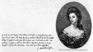 Handschrift en handtekening van Sarah, Hertogin van Marlborough door Unbekannt