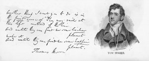 Handschrift en handtekening van Tom Moore