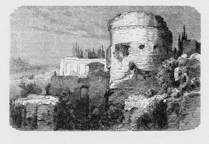 Geschiedenis van het oude Rome. Oude toren van de Palatijnse heuvel door Unbekannt