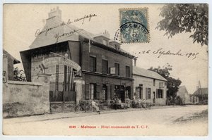 Ile de France, Seine et Marne (77), Emerainville: hotel beveelt de TCF in Malnoue aan - ansichtkaart eind 19e-begin 20e eeuw door Unbekannt