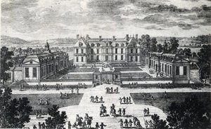 Ile de France, Seine et Marne (77), Pomponne: buitenaanzicht van het Kasteel van Pomponne