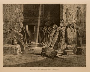 Interne Weergave van de Apet Tempel in Karnak, Egypte Illustratie uit de Atlas van Egypte door Unbekannt
