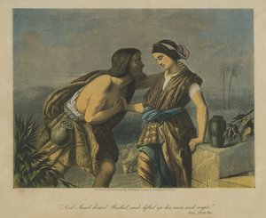 Jacob verklaart zijn liefde voor Rachel - Bijbel door Unbekannter Künstler