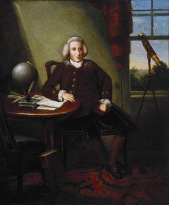 James Ferguson (1710-1776), Britse astronoom en kunstenaar, in zijn studeerkamer