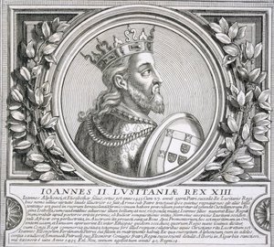 Jan II van Portugal (litho) door Unbekannt