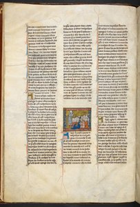 Jozef van Arimathea predikt aan zijn volgelingen uit Estoire del Saint Graal, ca. 1315-1325 door Unbekannter Künstler