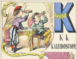 K: kaleidoscope - Spelletjes Alfabet, ca. 1890